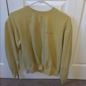 Brandy Melville Yellow “Honey” sweater